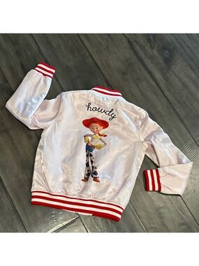 Disney Pixar x Forever 21 Toy Story Jessie Satin Bomber Jacket - Size 9/10